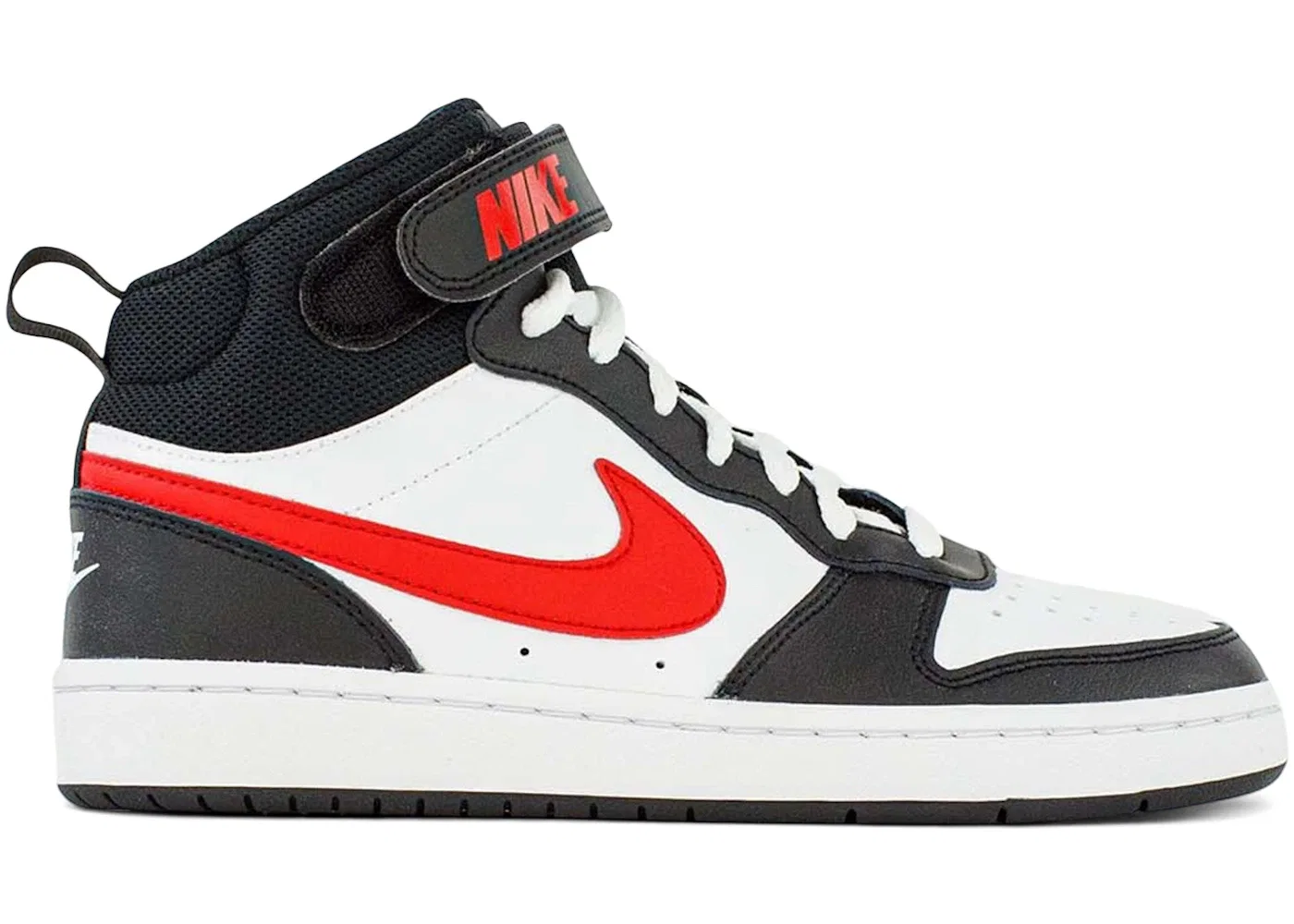 Детские кроссовки с высоким верхом Nike Court Borough Mid 2 Nike, White/White/Black/University Red
