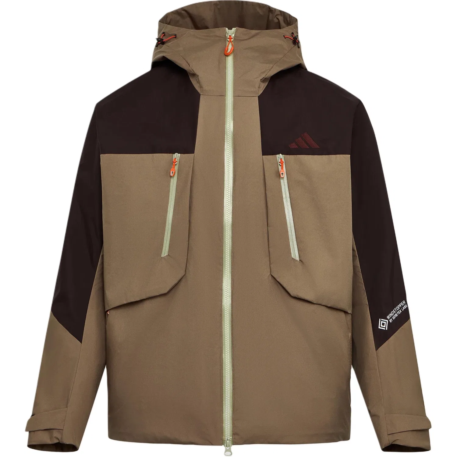 Женское худи с капюшоном XPLORIC Adidas, Khaki Brown/Dark Brown