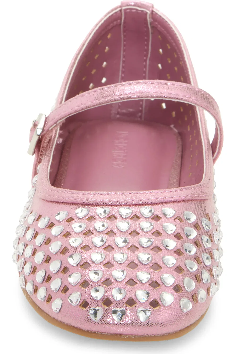 Туфли детские мэри-джейн с перфорацией Farrah Nordstrom, Pink Metallic — фото 4