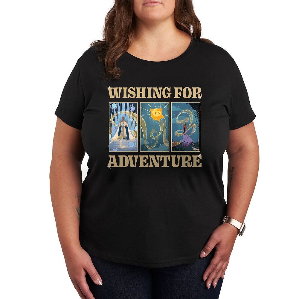 

Футболка с рисунком Disney's Wish Plus Adventure Grid, черный
