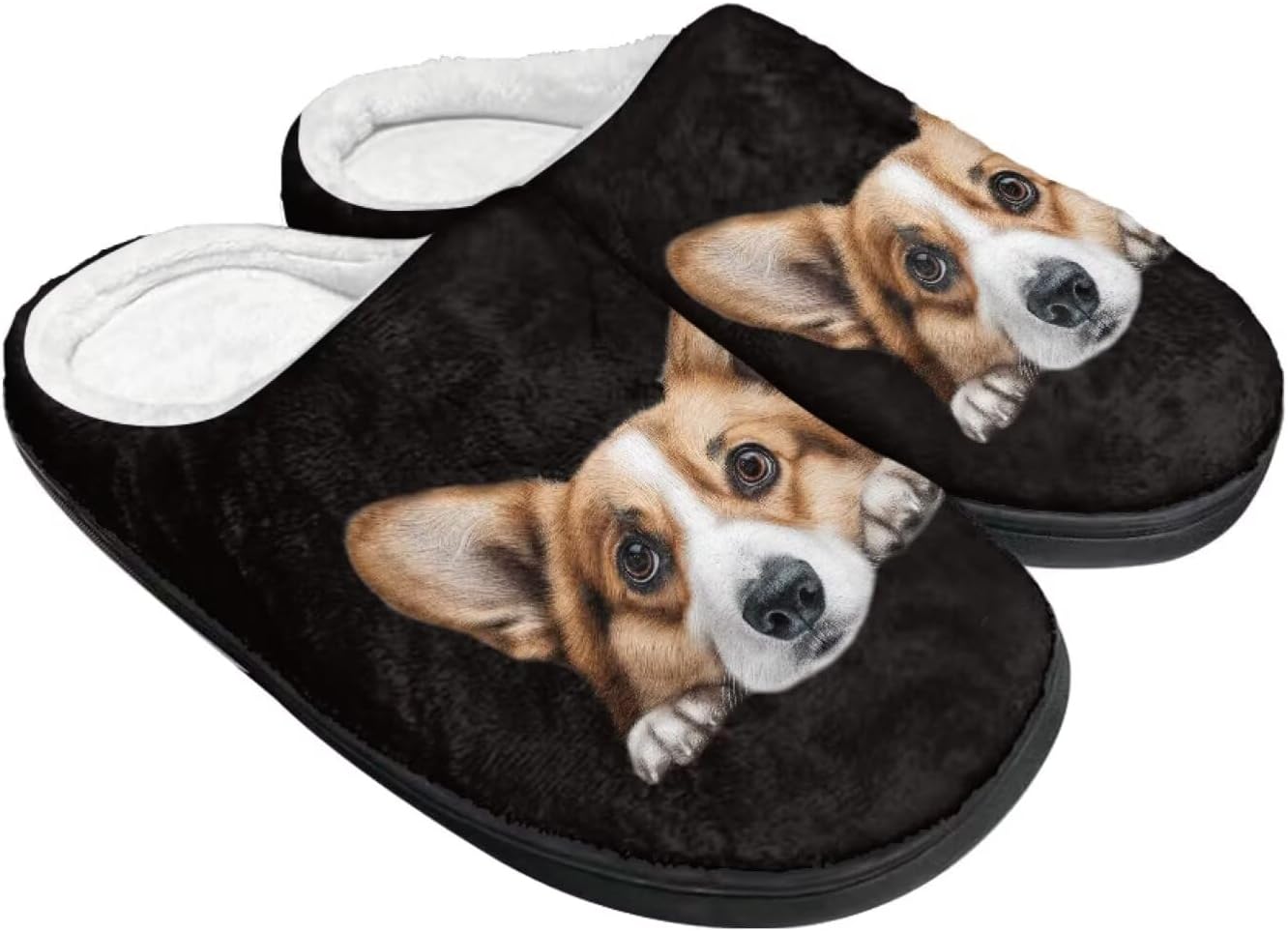 

Теплые плюшевые тапочки из фланели, уютные домашние тапочки для женщин и мужчин с противоскользящей подошвой Wanzuoeng, коричневый