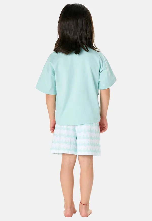 Комплект пижамы с принтом Pyjama Set Schiesser, бирюзовый — фото 2