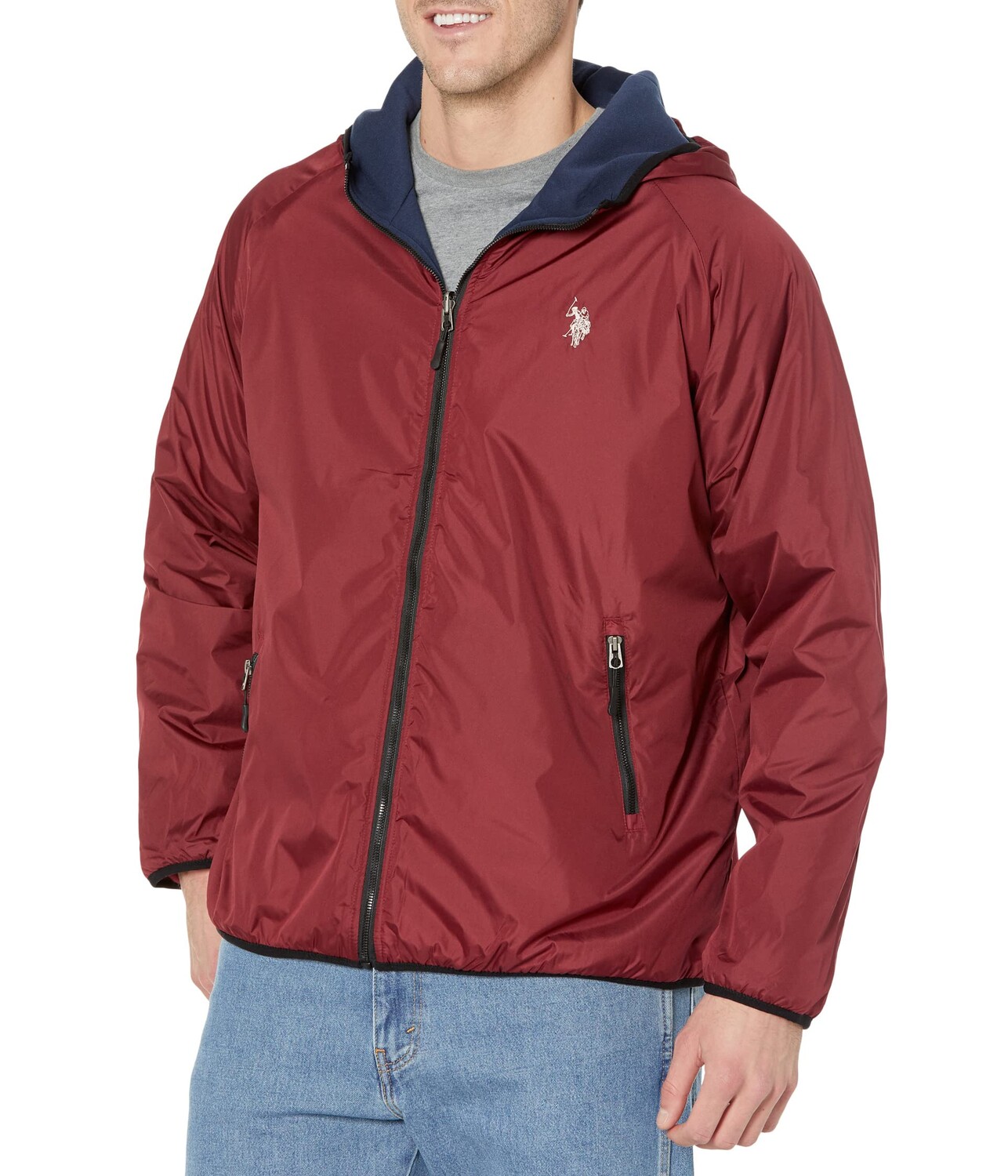 

Худи U.S. POLO ASSN., Big & Tall Reversible Fleece Hoodie, Коричневый, Худи U.S. POLO ASSN., Big & Tall Reversible Fleece Hoodie