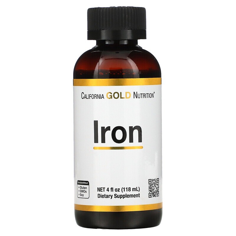 

Жидкая добавка с железом California Gold Nutrition, 118 мл