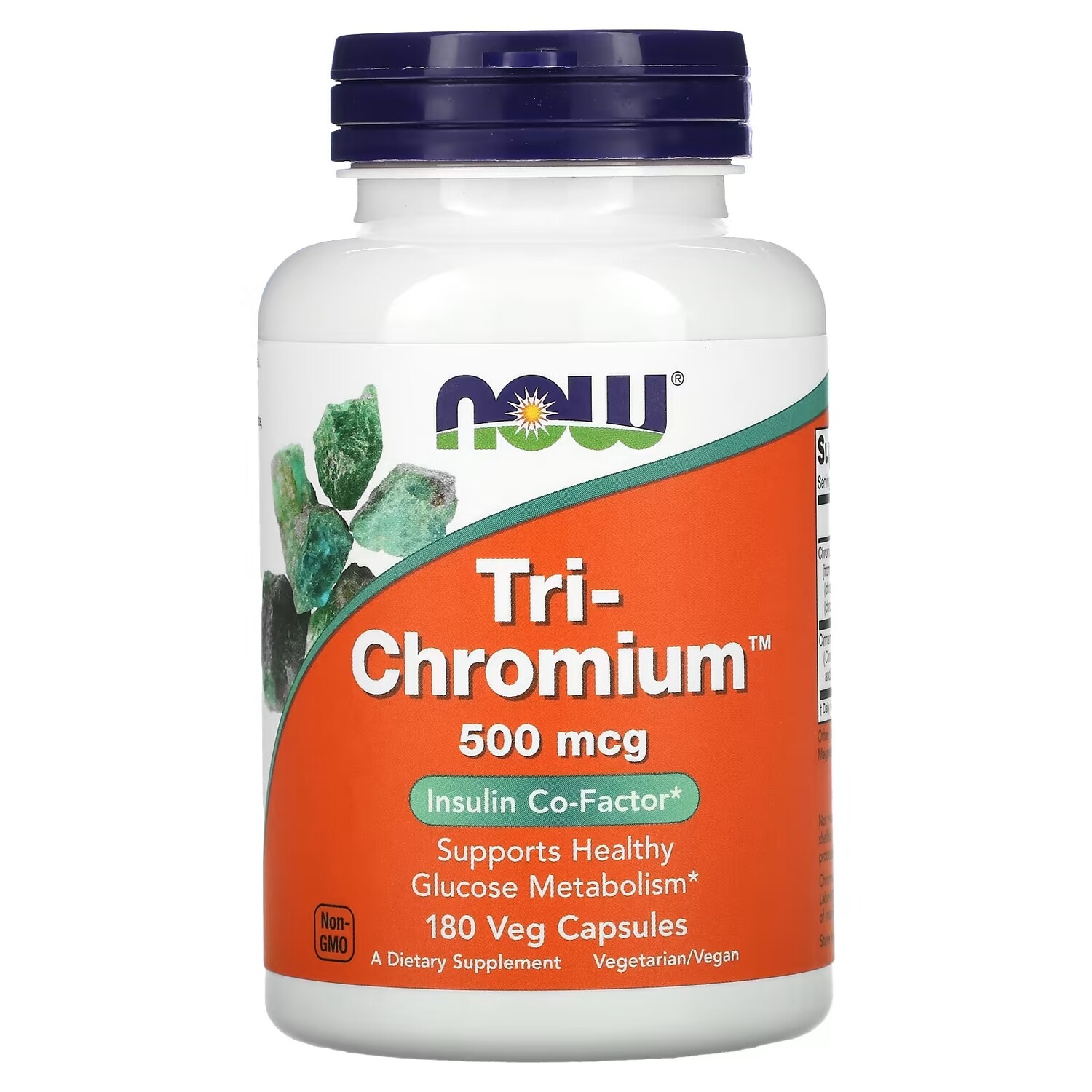

Добавка NOW Foods Tri-Chromium, 180 капсул
