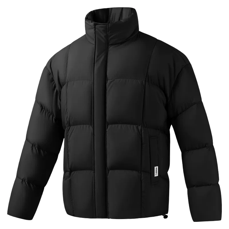 Детская пуховая куртка с высоким наполнением MINISO, Black Me45 Smile Label Lower Left Pocket B Logo