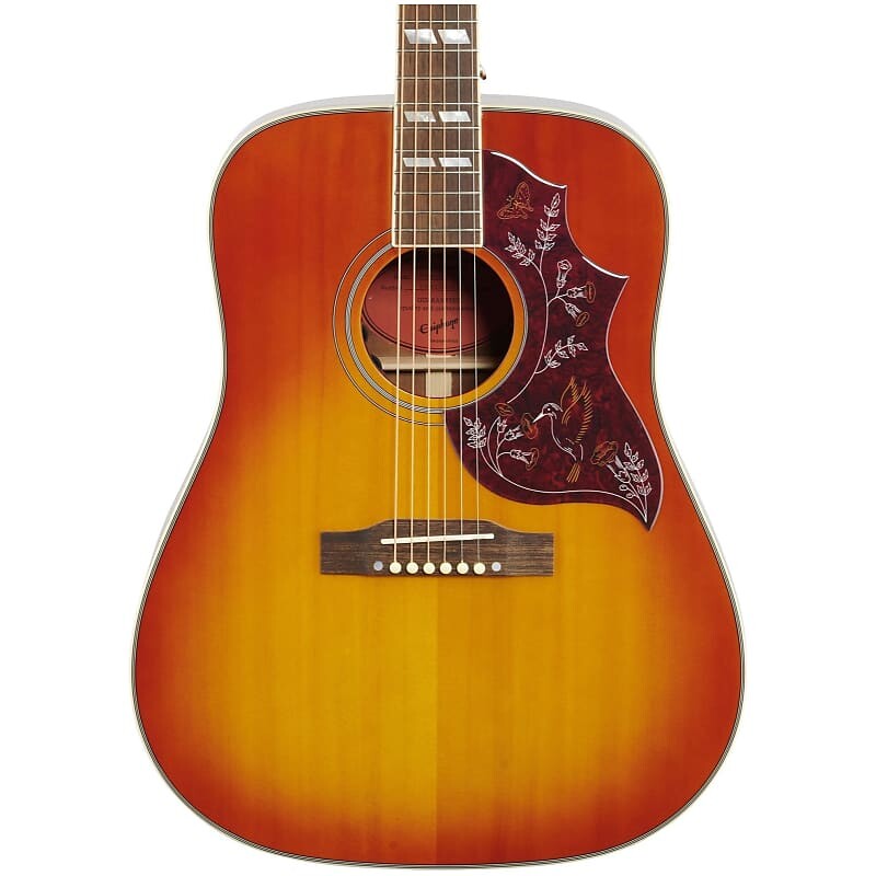 

Акустическая-электрическая гитара Epiphone Hummingbird Aged Cherry Sunburst