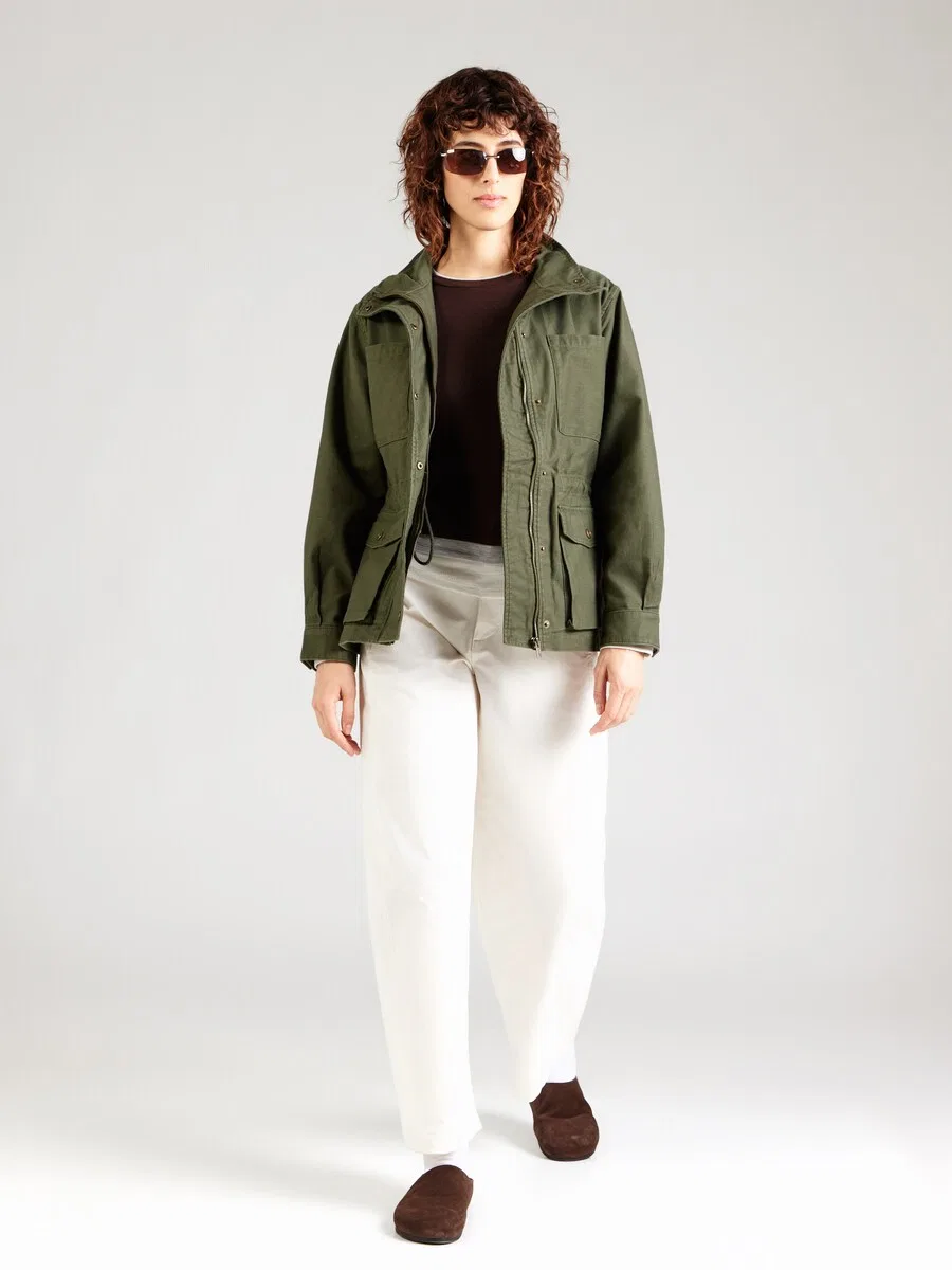 Куртка LEVI'S Between-Season 'Karlie' оливкового цвета — фото 4