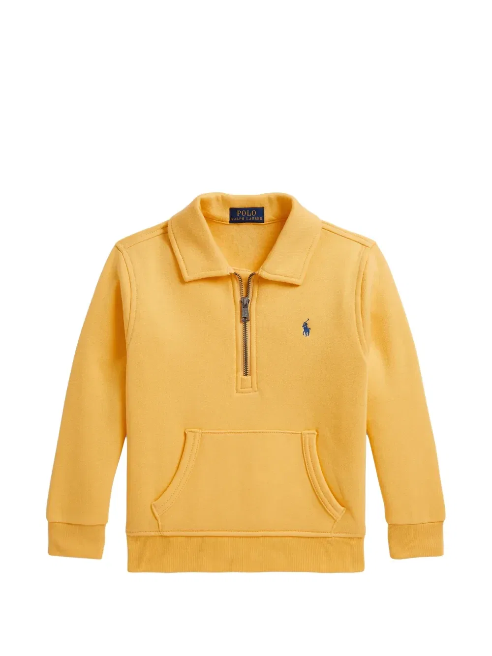 Толстовка с молнией и вышивкой Pony Polo Ralph Lauren Kids, желтый