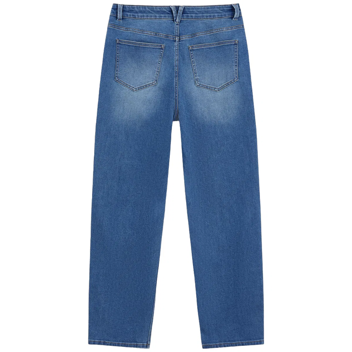 Женские джинсы прямого кроя Indigo Washed GAP — фото 3