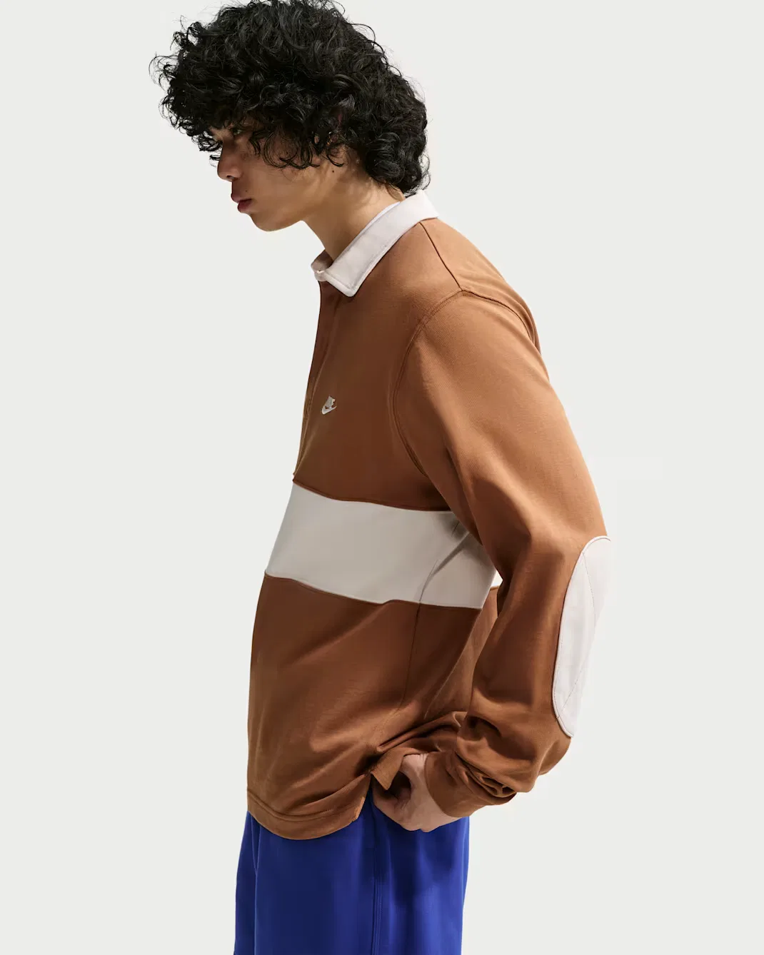 Мужская футболка для регби с длинными рукавами Nike Club, Ale Brown/Phantom/Phantom/Phantom — фото 3