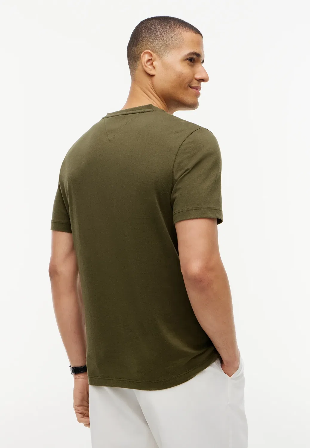 Базовая футболка - базовая футболка Tommy Hilfiger, Huntsman Green — фото 3