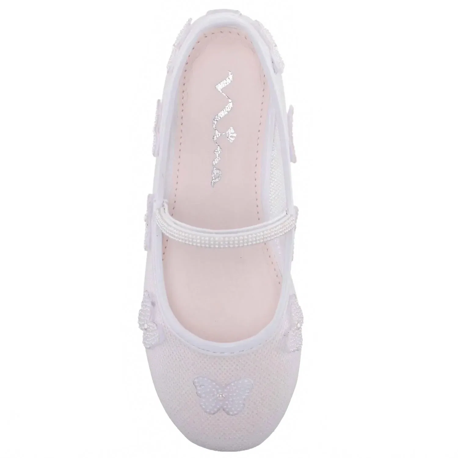 Детские балетки Nina Noula Flat Shoe, White — фото 3