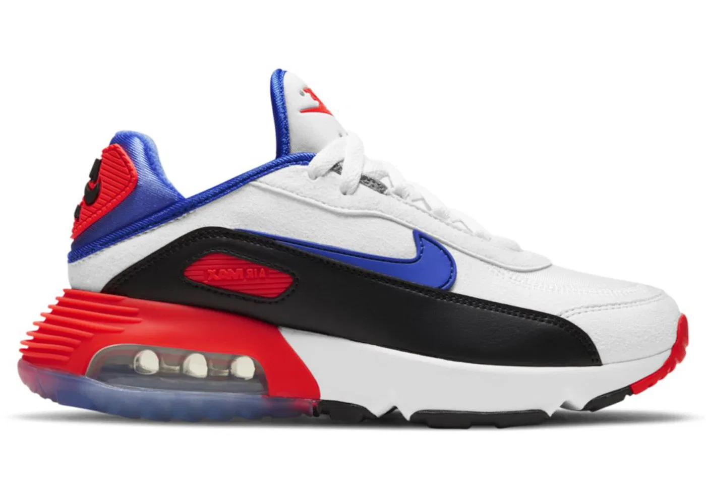 Детские кроссовки Lifestyle Nike Air Max 2090, Summit White/Black/Bright Crimson/Sapphire
