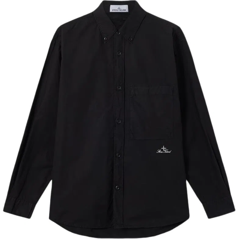 Женская рубашка оксфорд с пуговицами Stone Island, Black