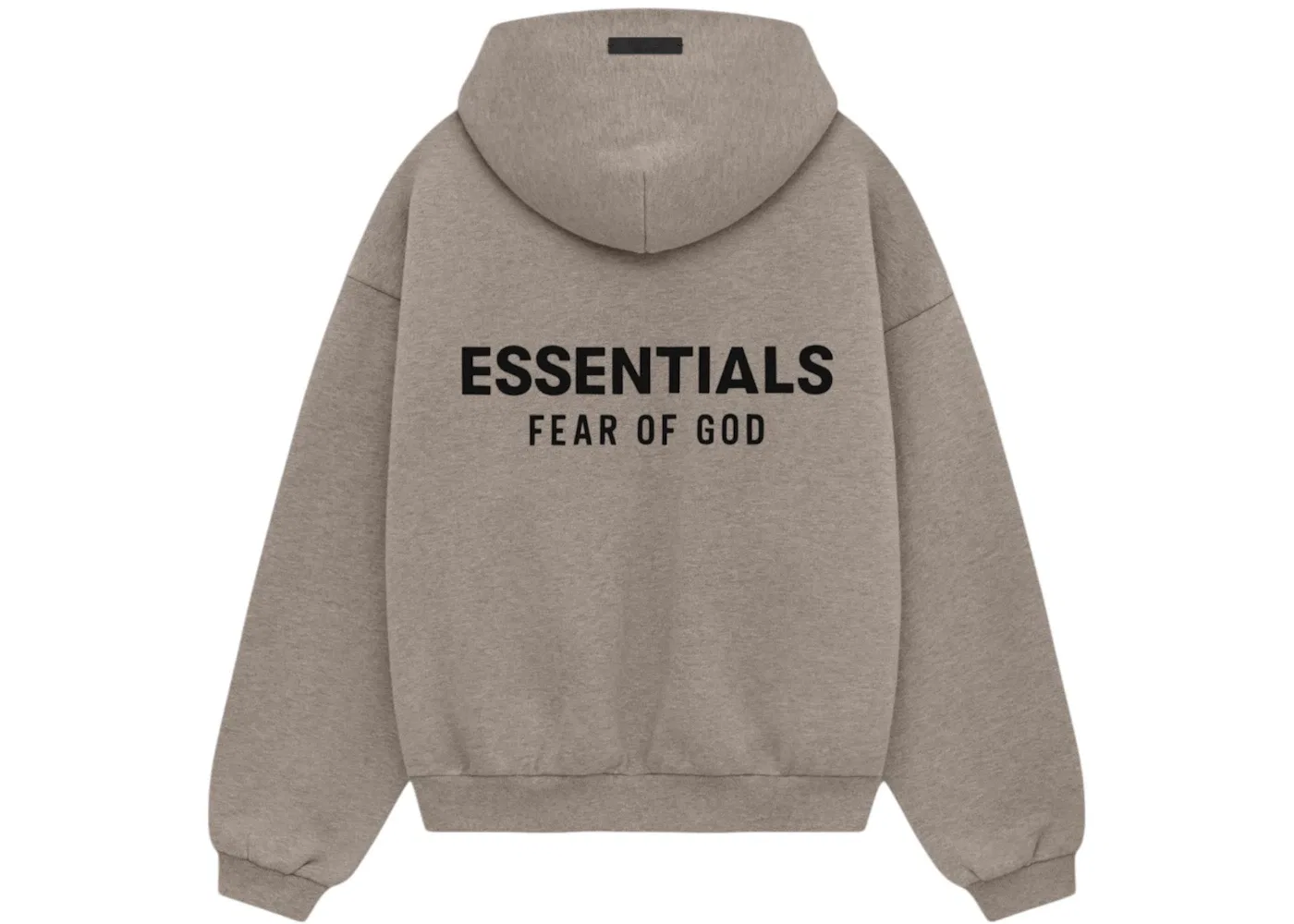 Детский худи из флиса с принтом Hoodie Fear of God, Heather Gray — фото 2