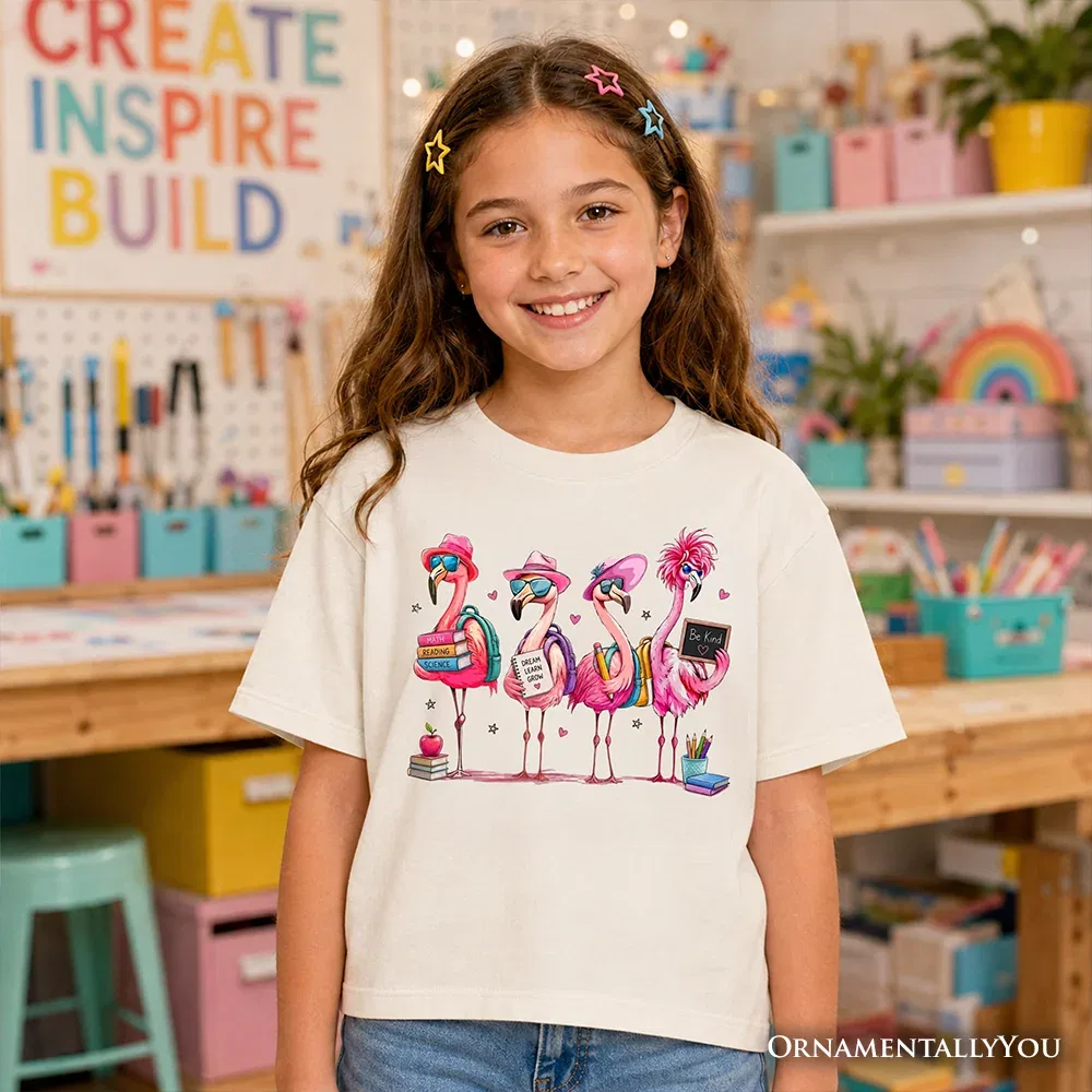 Детская футболка для мальчиков с принтом Back to School Graphic Tee OrnamentallyYou, Natural