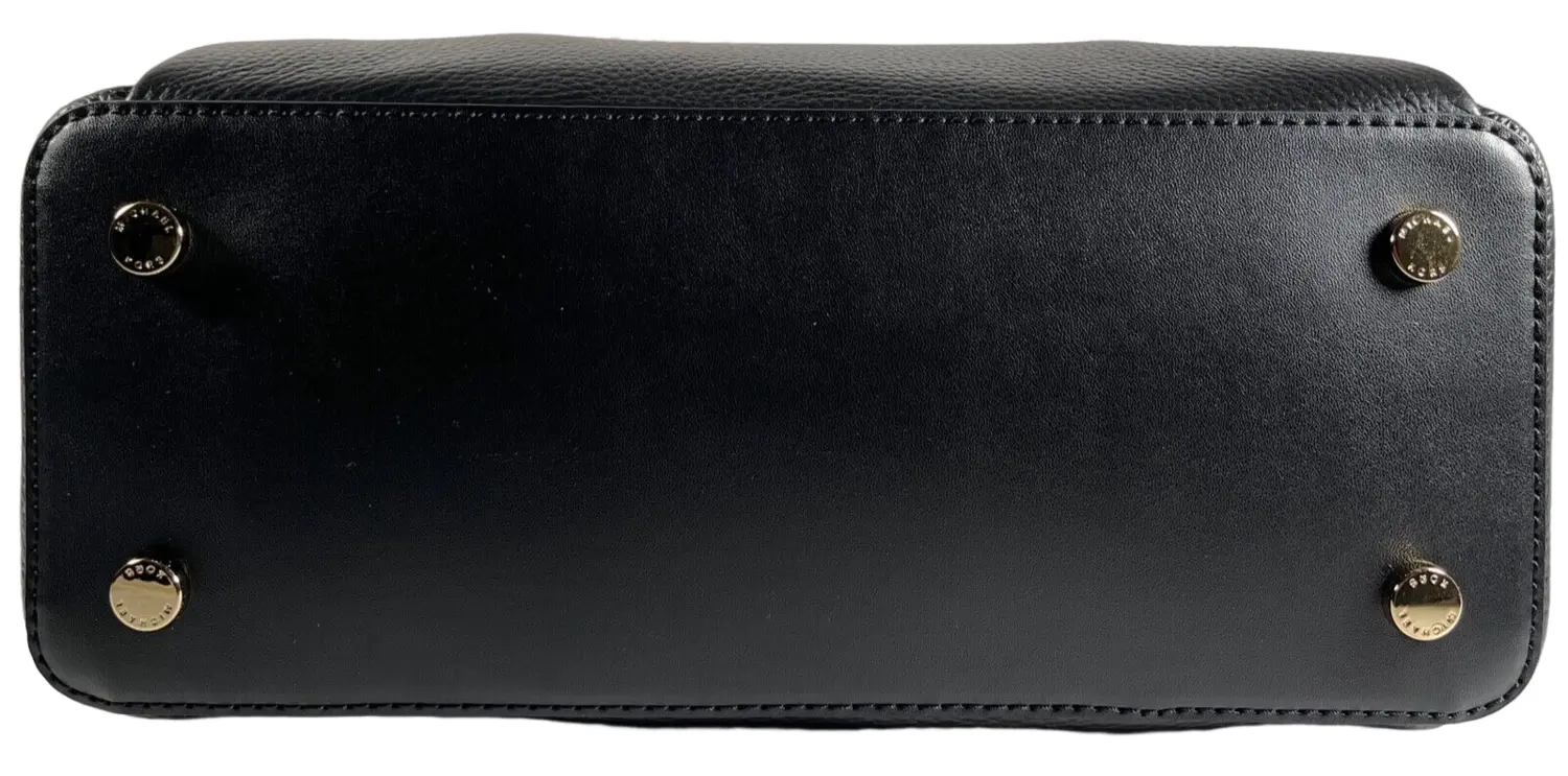 

Michael Kors Sienna Satchel Кожаная Сумка Пелед, черный