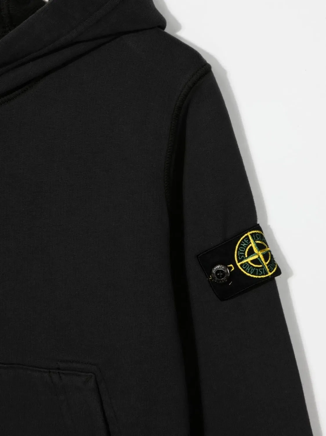 Толстовка с капюшоном с компасом Stone Island, черный — фото 3