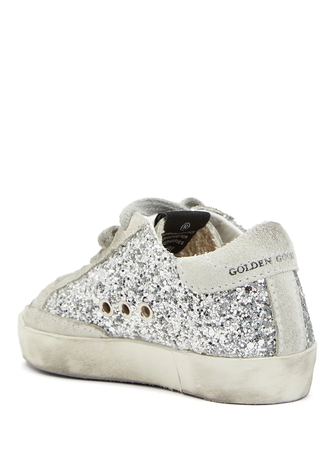 Кроссовки детские Golden Goose Super Star, разноцветный серебряный — фото 3
