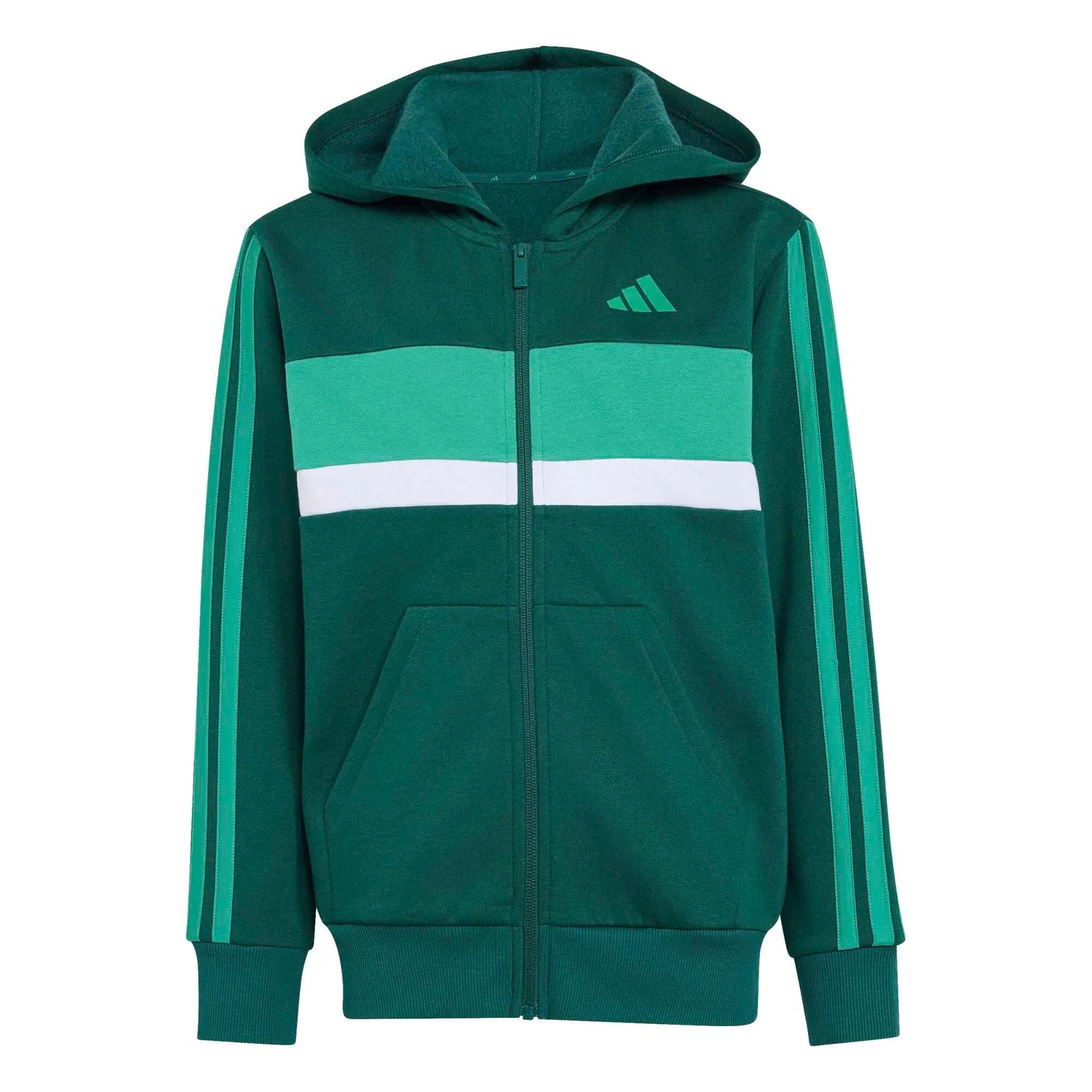 Детский спортивный костюм с тремя полосами Seasonal Essentials Tiberio 3-Streifen Adidas, Цвет Grun Schwarz Grun