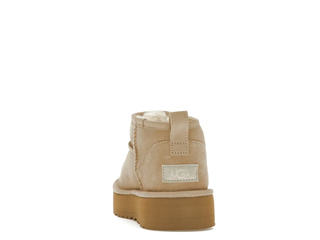Детские ботинки с платформой UGG Classic Ultra Mini Platform Boot, Sand — фото 4