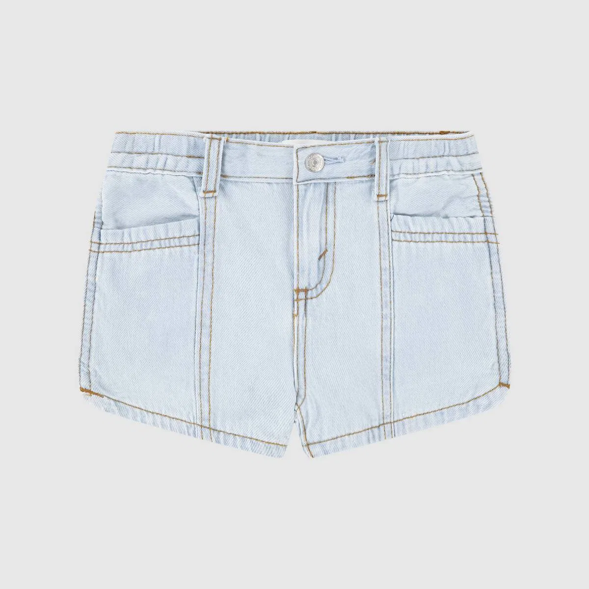 Джинсовые шорты с дельфинами для девочек 4-6 лет Levi's, Wow Me Over - Light Wash