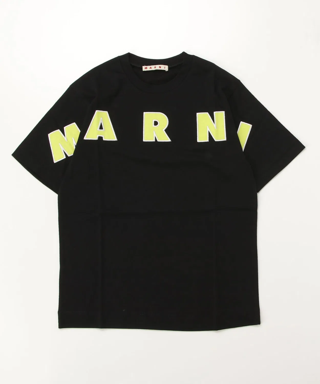 Детская футболка с коротким рукавом, с брендовым логотипом MARNI, Black