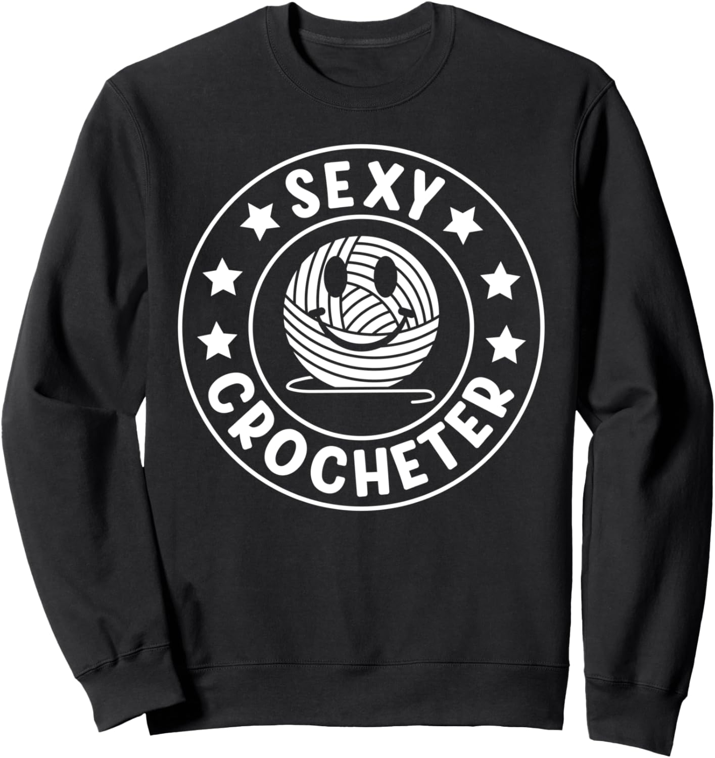 

Идеи для вязания крючком - Сексуальная вязаная толстовка Funny Crochet Ideas, черный