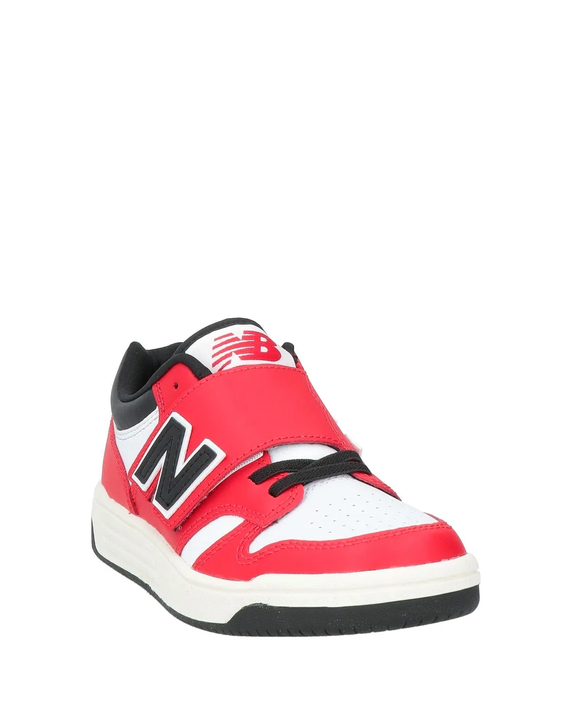 Детские кроссовки для девочек на липучке New Balance, красный — фото 2