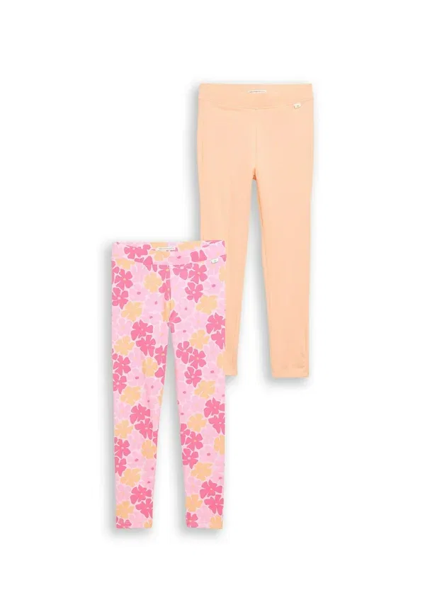 Брюки с цветочным принтом 2Pack Tom Tailor, Peach Bloom, персиковый