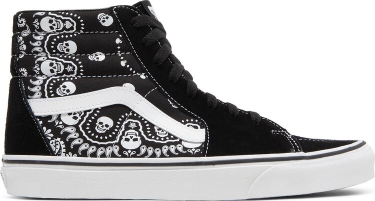 

Кеды Vans Sk8-Hi Bandana - Black, черный