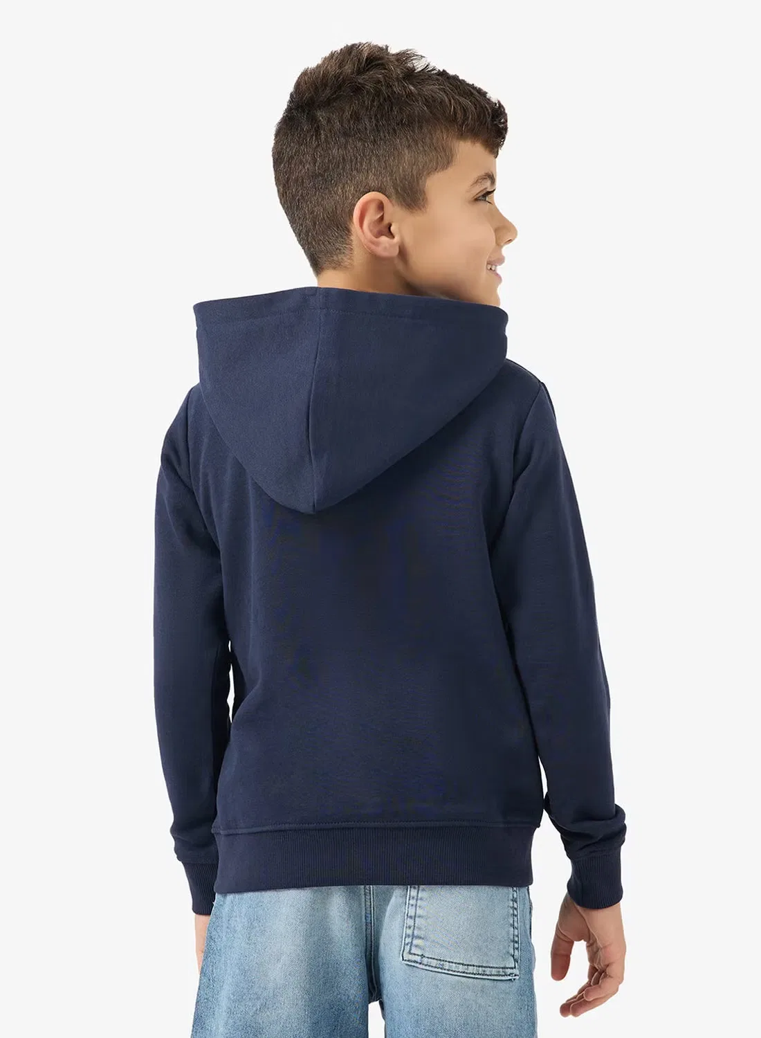 Худи с принтом jjalliance Jack & Jones Junior, темно-синий — фото 2