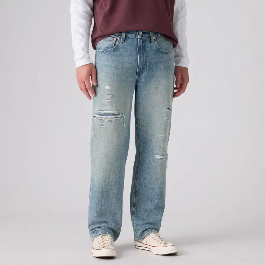 Джинсы LEVI'S свободного кроя '568 Loose Straight' синего цвета — фото 2