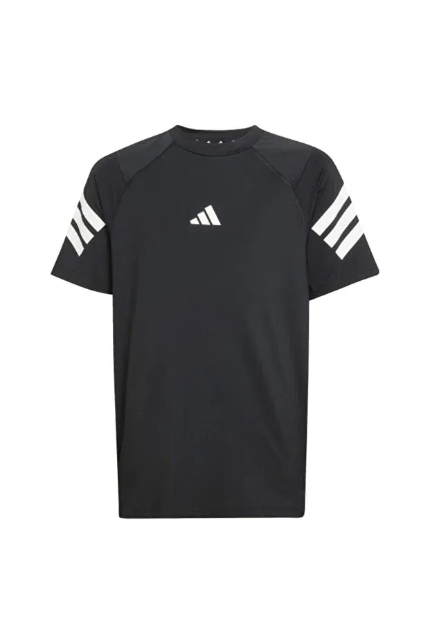 Детская футболка для девочек с коротким рукавом Adidas, Black