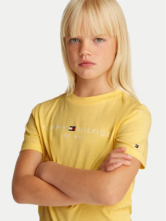 Футболка regular fit Essential Tommy Hilfiger, желтый — фото 3