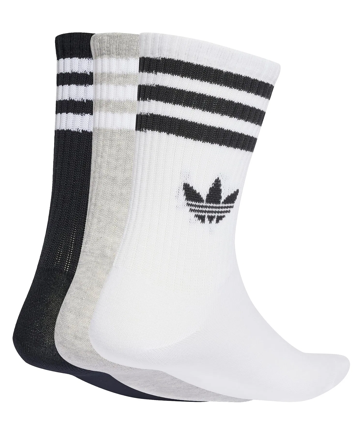 Носки adidas 3S CREW S 3P / Adidas 3 Stripes Crew Socks 3P — фото 2