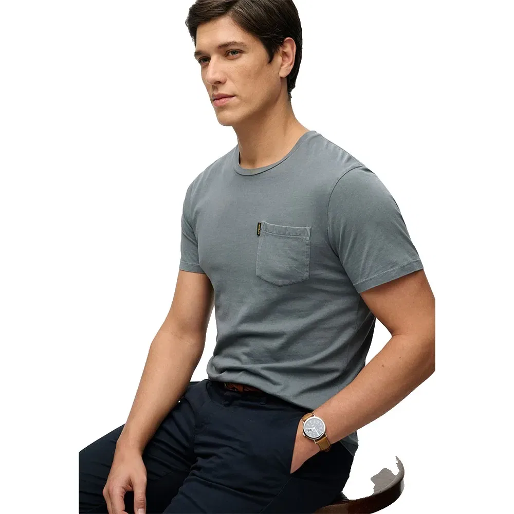 Футболка с коротким рукавом и карманом Classic Essential Superdry, серый — фото 3