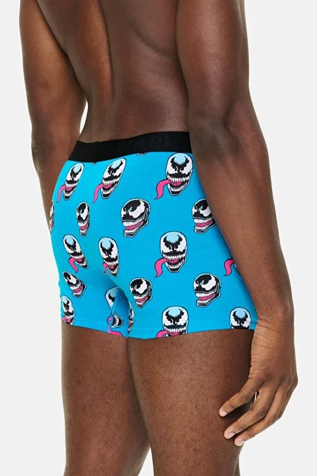 Детские боксеры для мальчиков с принтом Happy Socks, Blue — фото 4