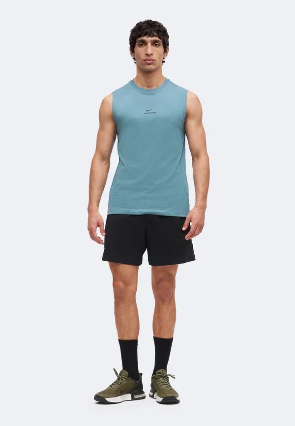 Футболка быстросохнущая Nike Dri-fit Nike Performance, mineral slate/black, черный — фото 2