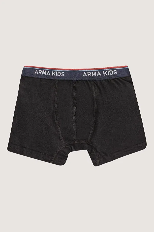 Детские трусы для мальчиков хлопковые комплект 3 шт Boys boxer 3 pack colorful Arma Yıldız, Blue Gray Black — фото 2