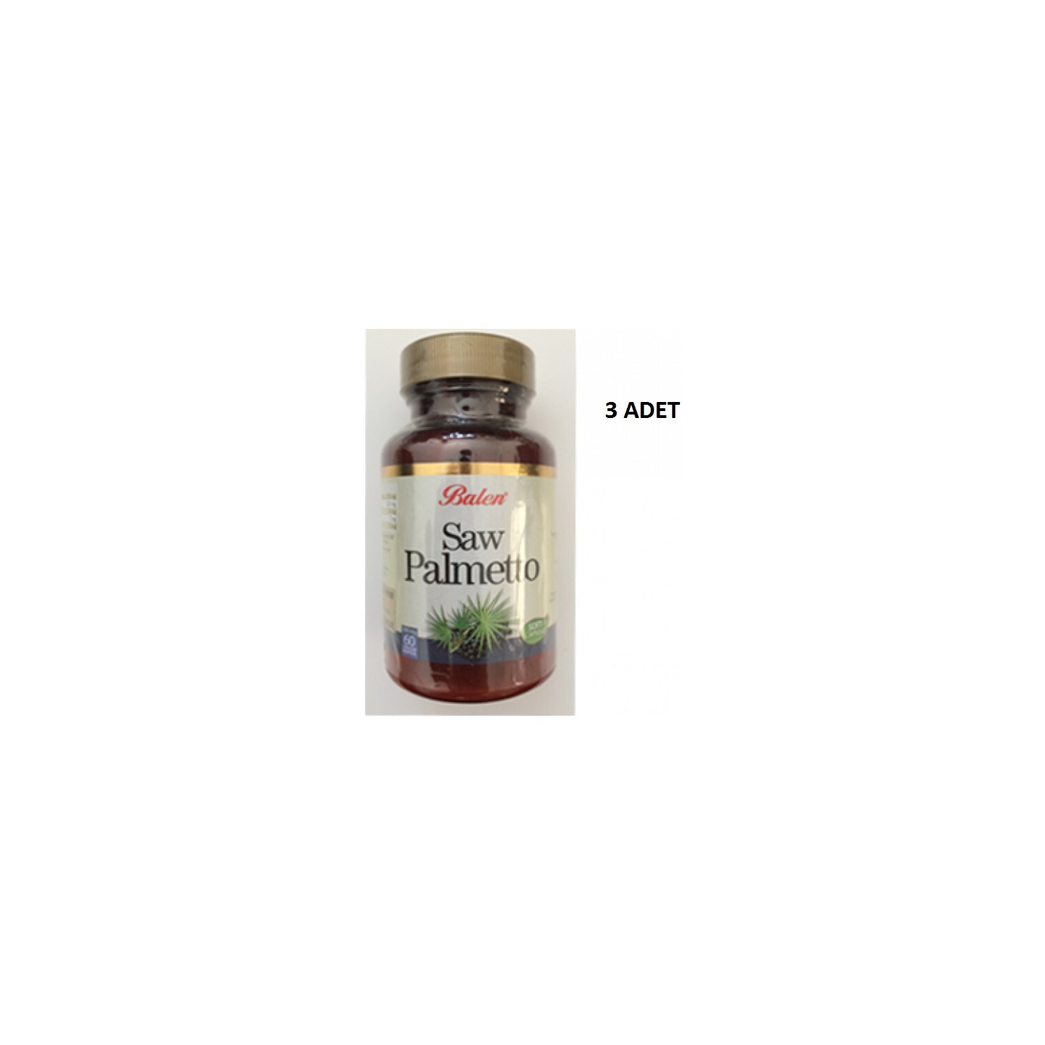

Добавка Balen Saw Palmetto Cuce, 3 упаковки по 60 капсул