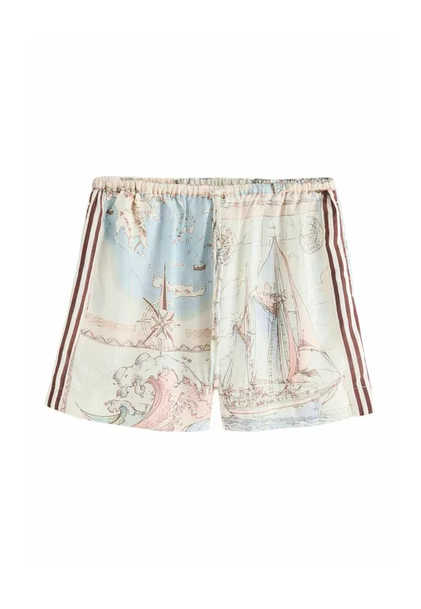 Шорты с принтом Beach Summer Shorts Next, Cream Blue Map, голубой