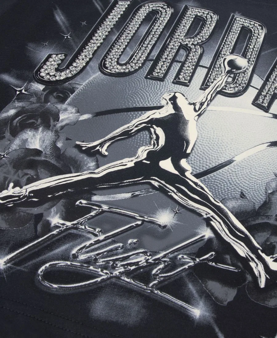Футболка с принтом Jordan Girls 7-16, Off Noir — фото 3