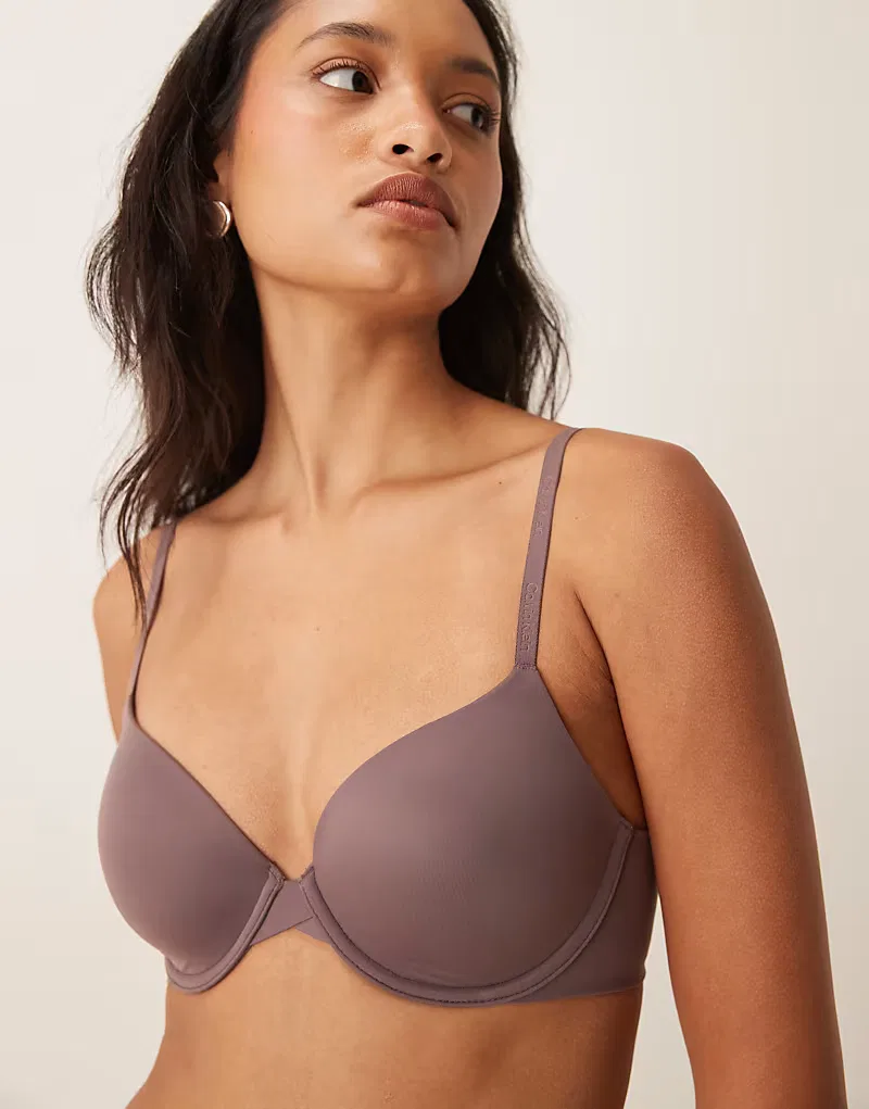Бюстгальтер Calvin Klein Perfectly Fit с легкой подкладкой, сиреневый — фото 2