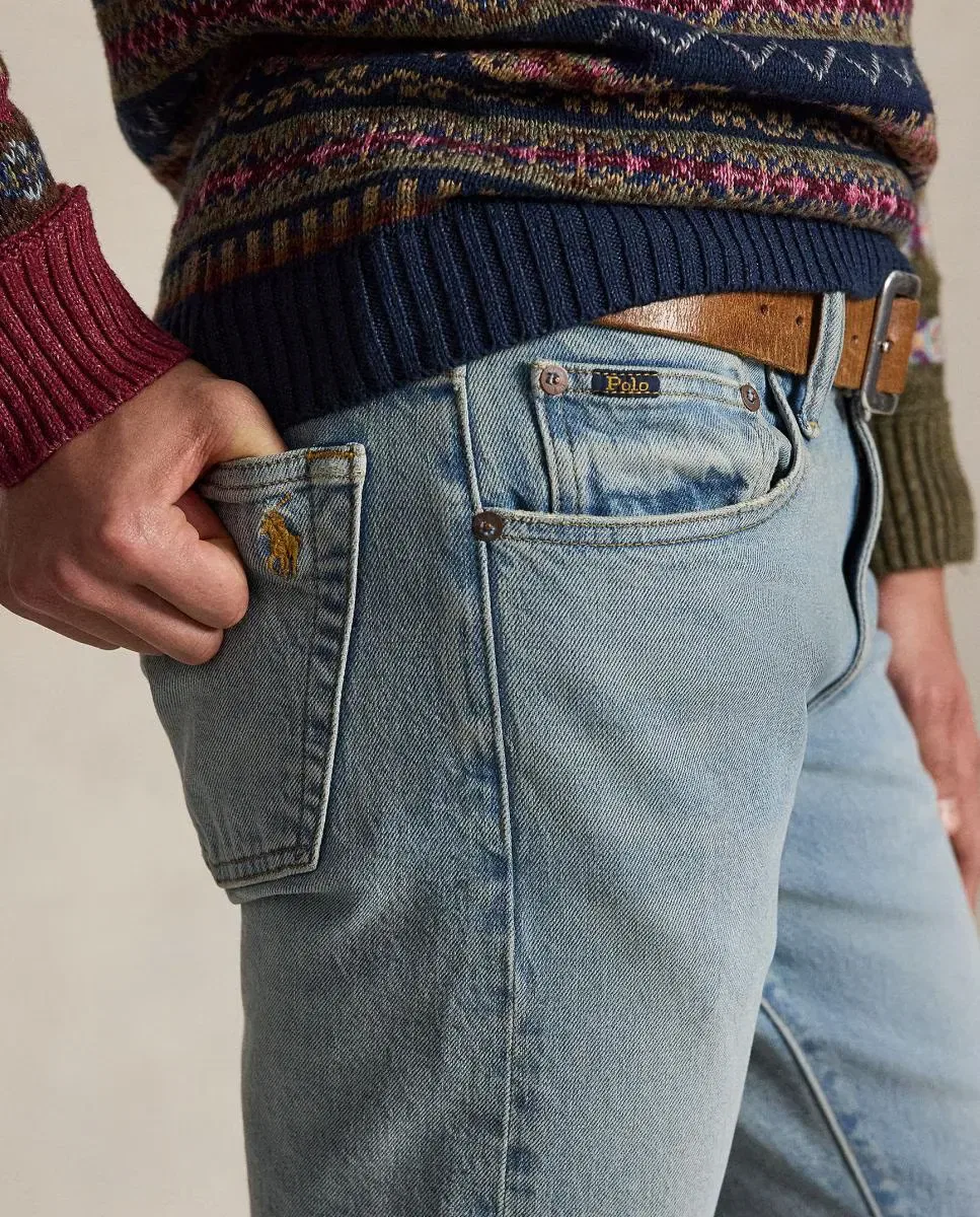 Мужские джинсы skinny с эластаном Polo Ralph Lauren, Azul Índigo — фото 4