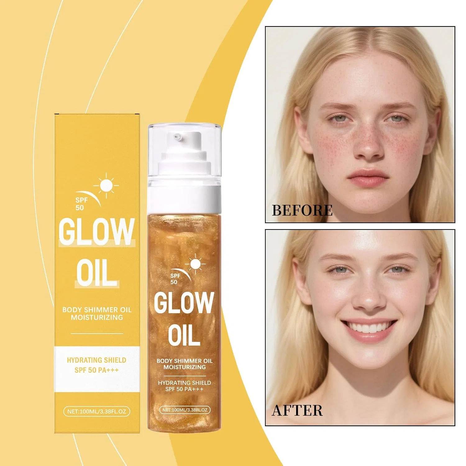 Масло для тела SPF50, Coconut Oil, 100 мл Generisch — фото 3