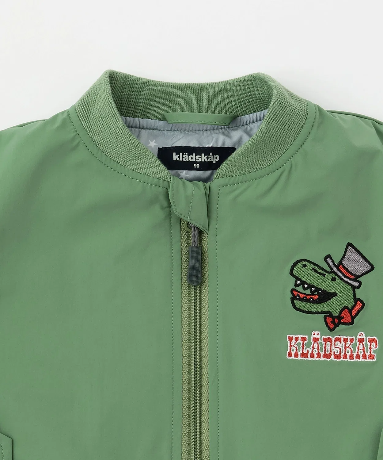 Детская куртка MA-1 с вышивкой Circus Zaurus, Khaki, kladskap — фото 3
