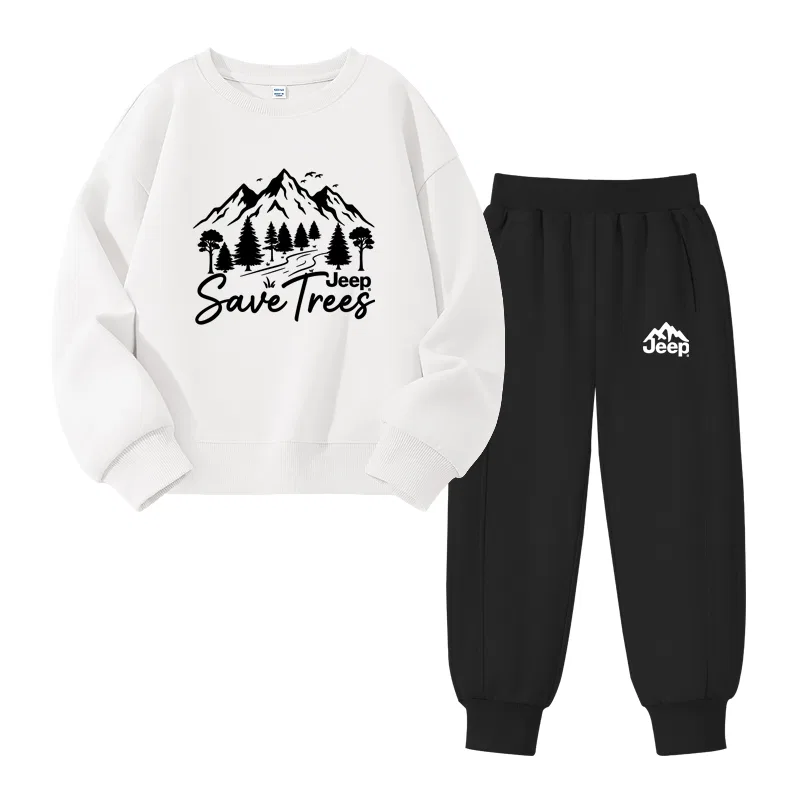 Детский спортивный комплект для мальчиков с принтом Jeep, Mint Green/E Black Mountain River-Black/E White Mountain Label K — фото 3