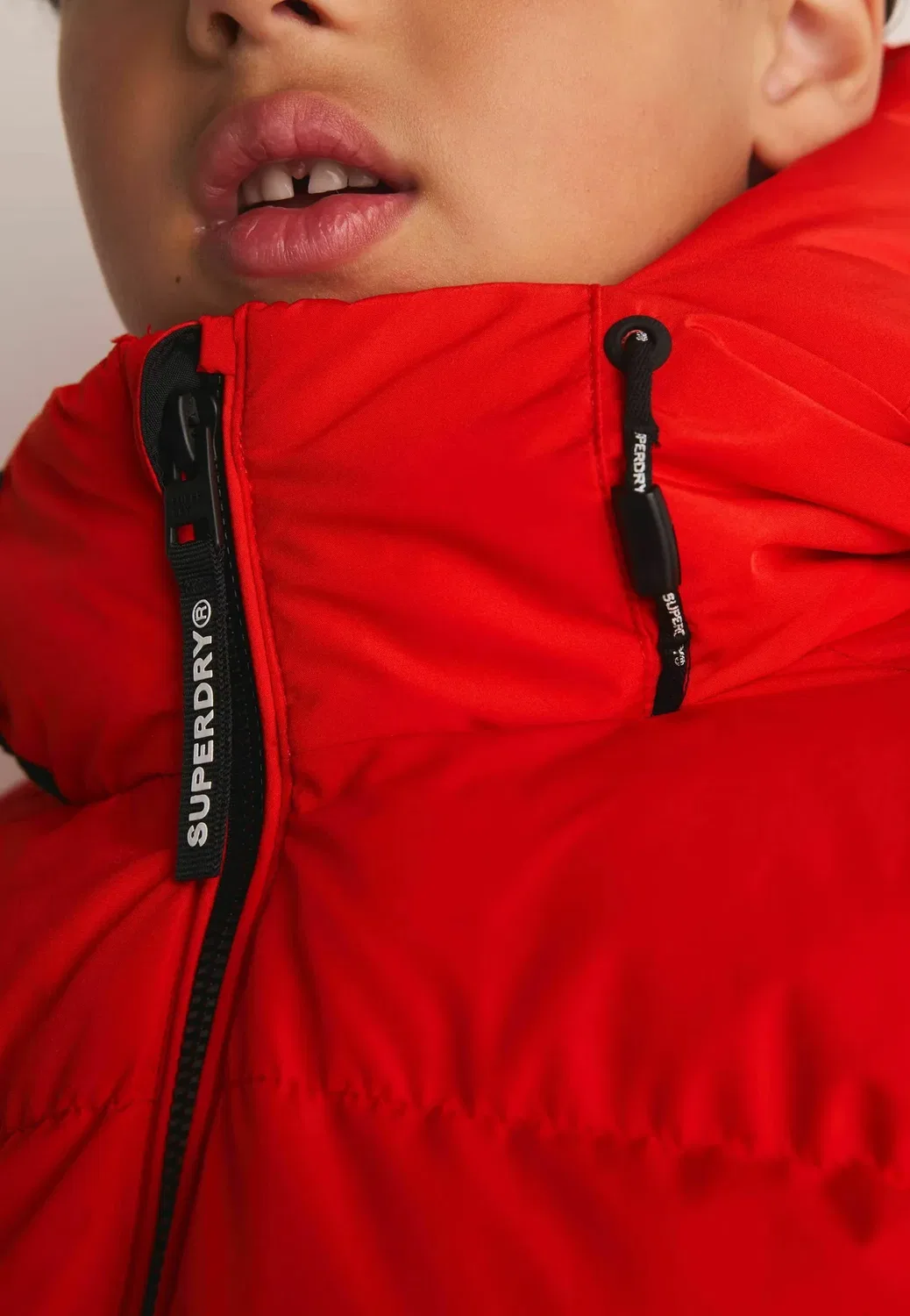 Спортивная пуховая куртка - зимняя куртка Superdry & Co, Red — фото 4